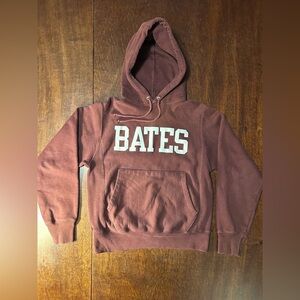 Vintage Bates College (Lewiston, ME) Reverse Weave Champion Hoodie